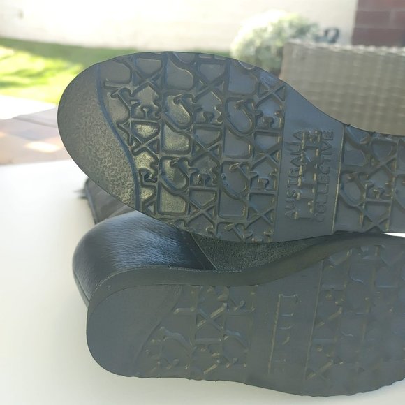 Australia Luxe Collective Distressed Machina Sheepskin Wedge Ugg Boots. 7 - Picture 8 of 10